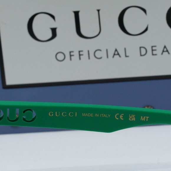 FINAL PRICE NEW GUCCI GG1571S 004 GREEN BLUE SUNGLASSES - Picture 5 of 10